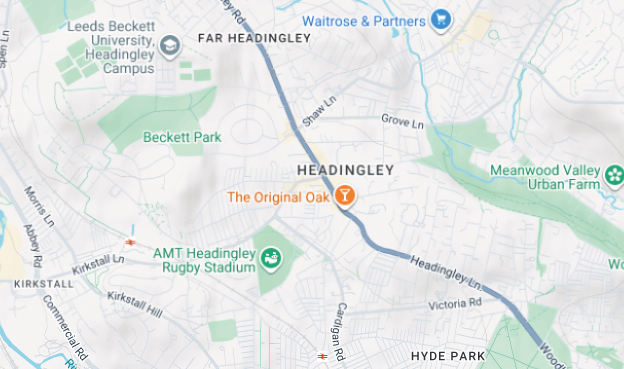 Headingley map