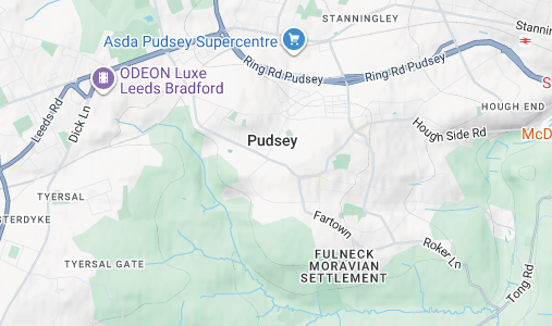 Pudsey map